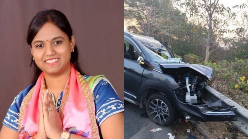 BRS MLA Lasya Nanditha killed in road accident in Hyderabad