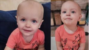 American toddler wins hearts